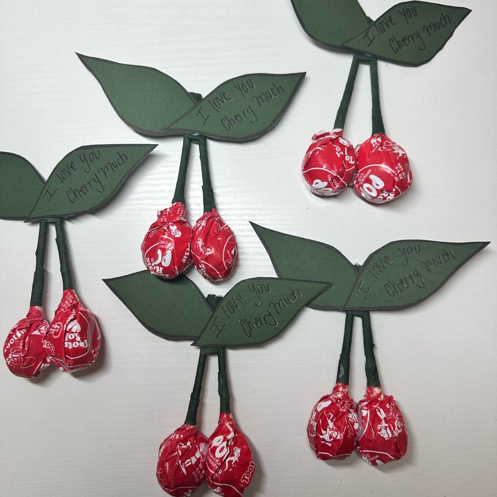 Cherry Themed Lollipop Gift Set